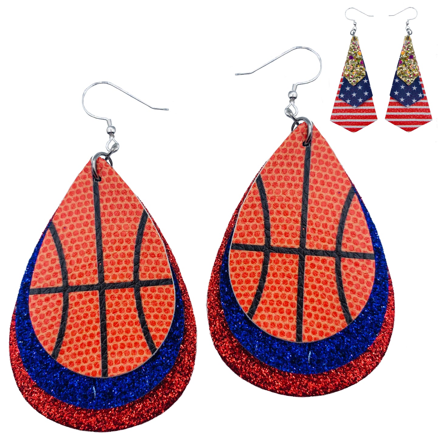 royal blue & red