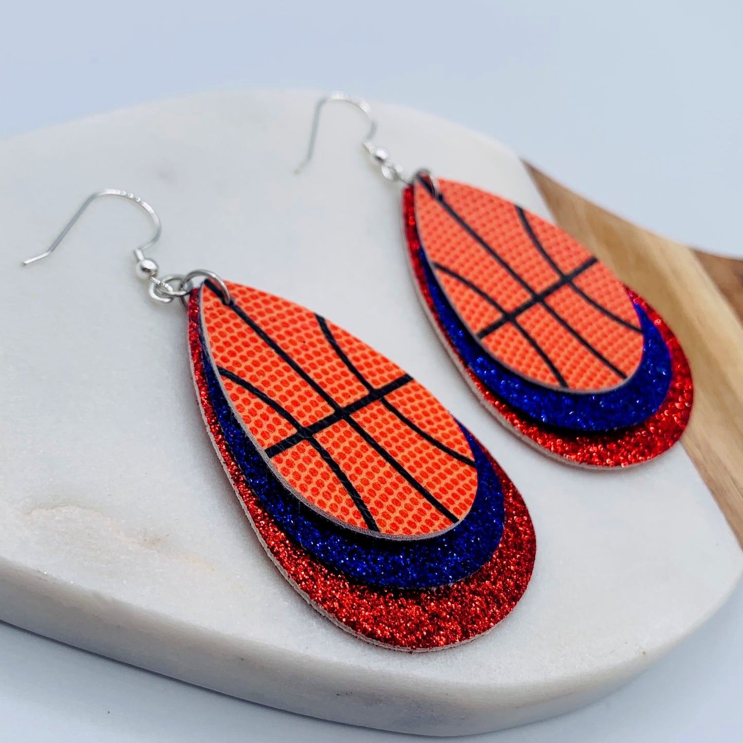 royal blue & red