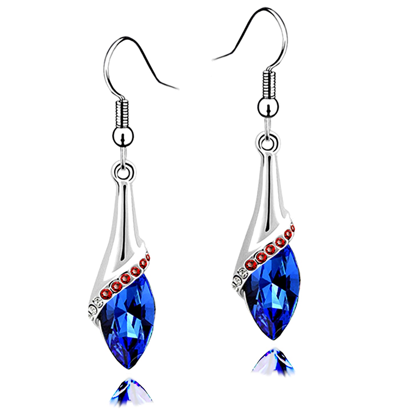 blue drop earrings