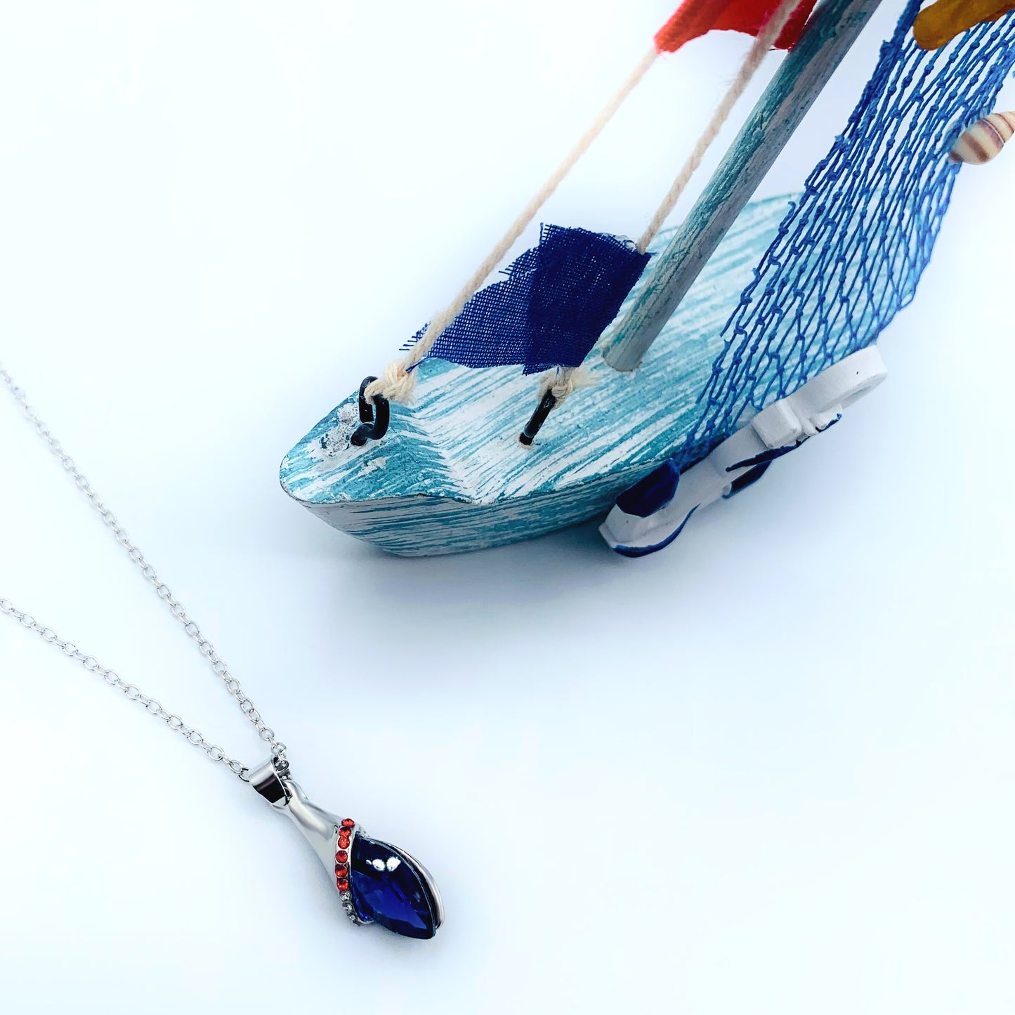 blue drop necklace