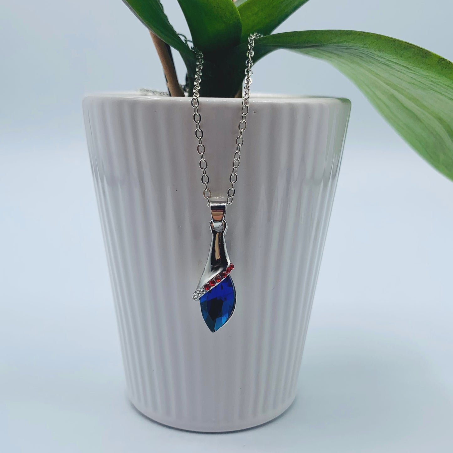 blue drop necklace