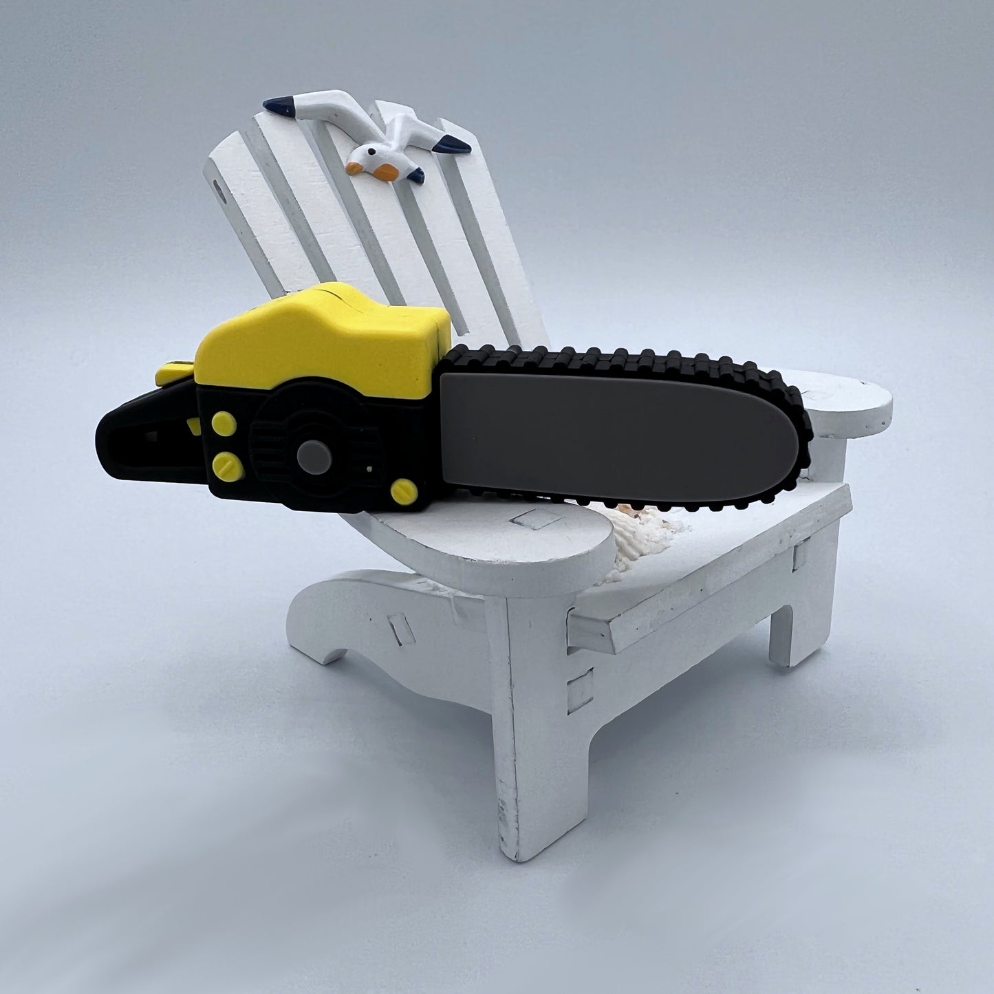 yellow & black chainsaw