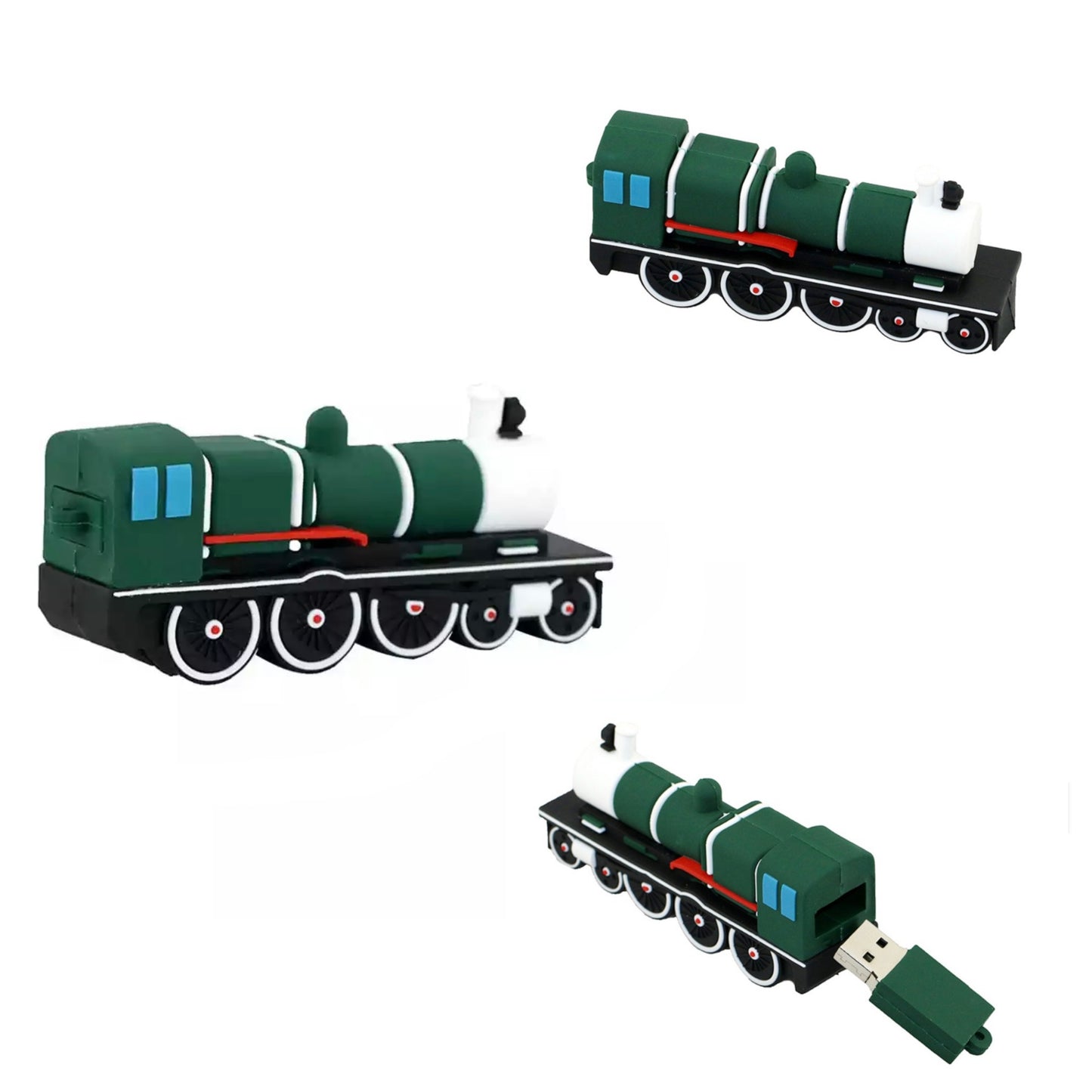 green locomotive