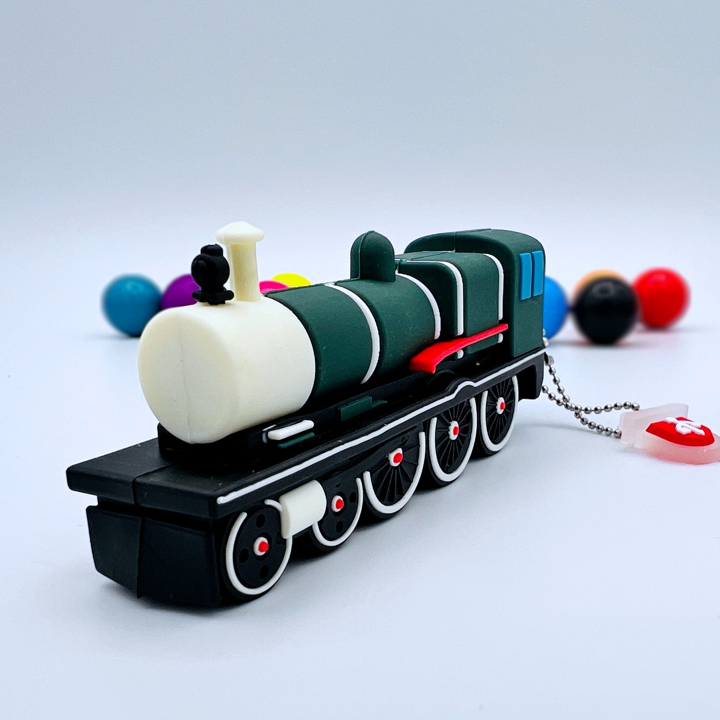 green locomotive