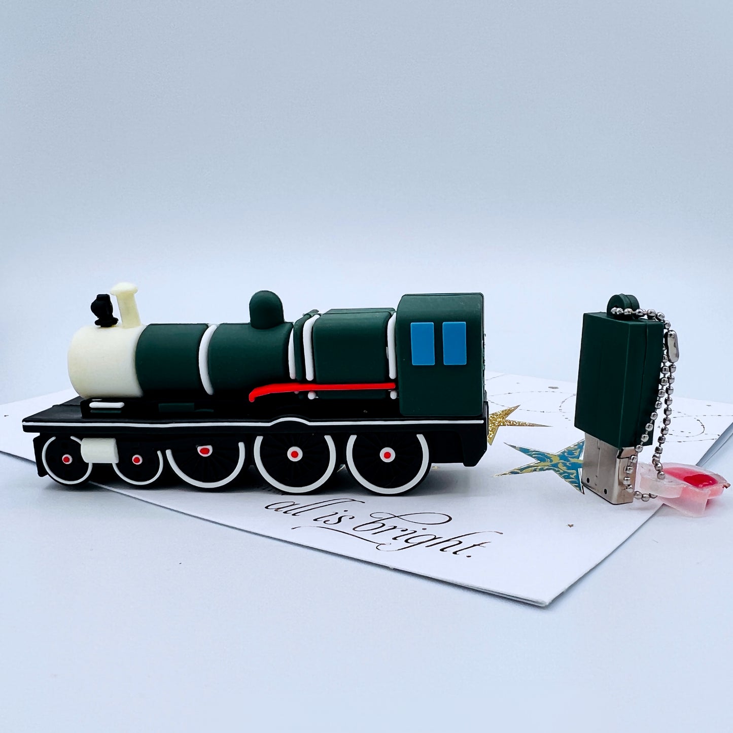 green locomotive