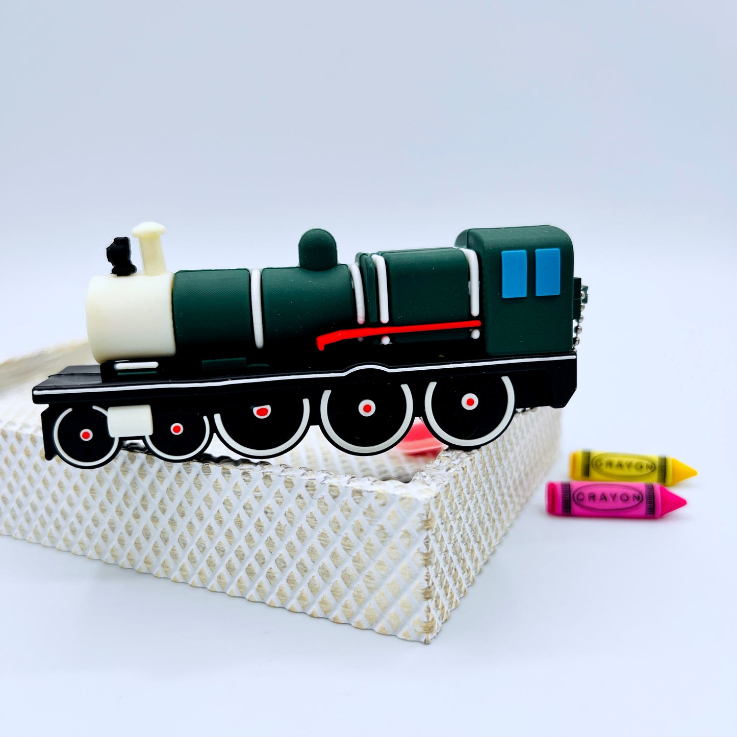 green locomotive