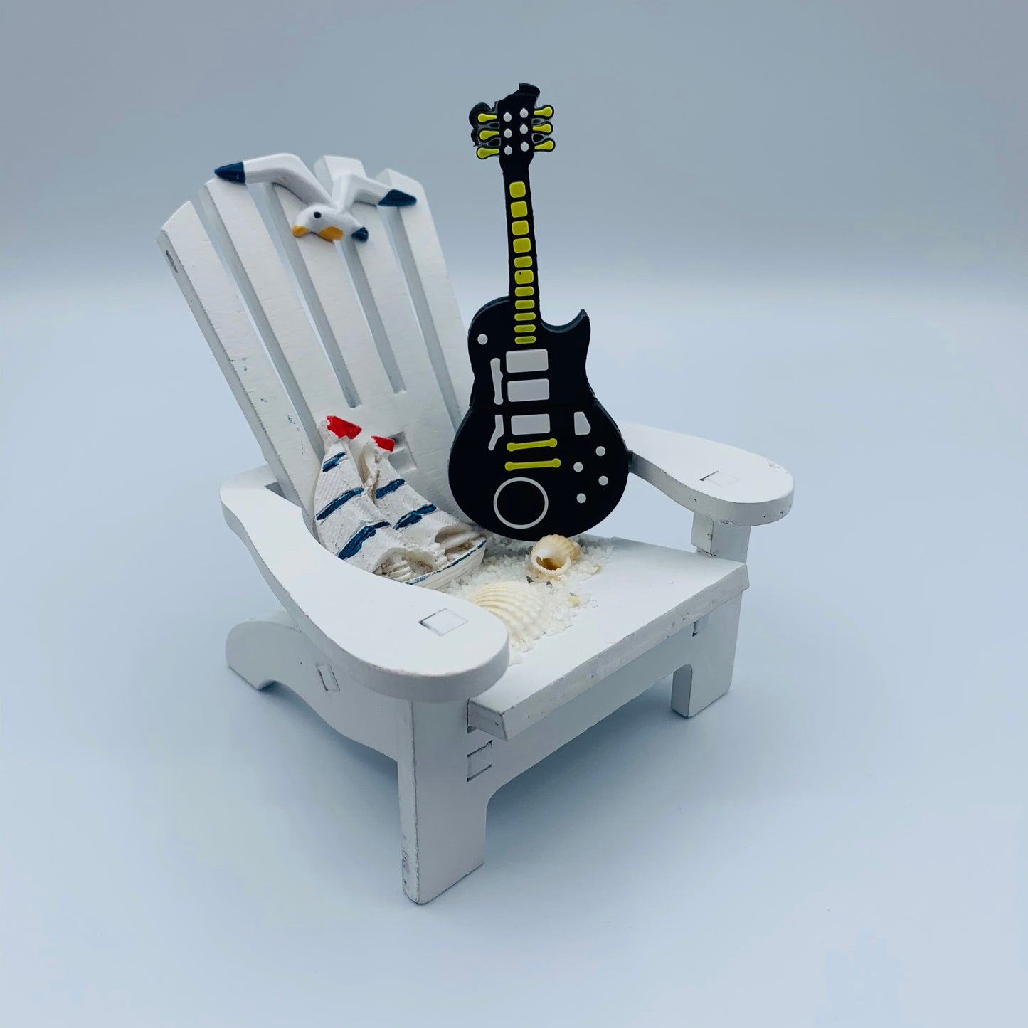 neon electric guitar