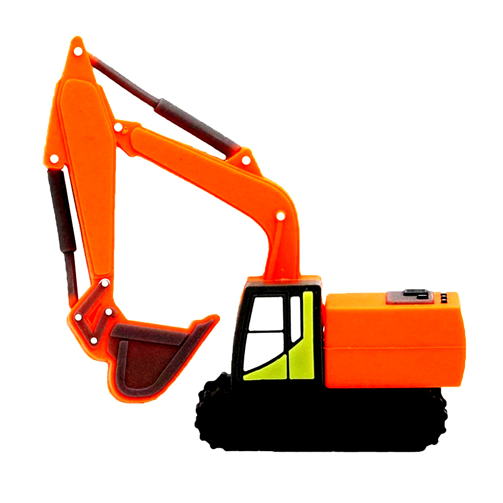 orange excavator