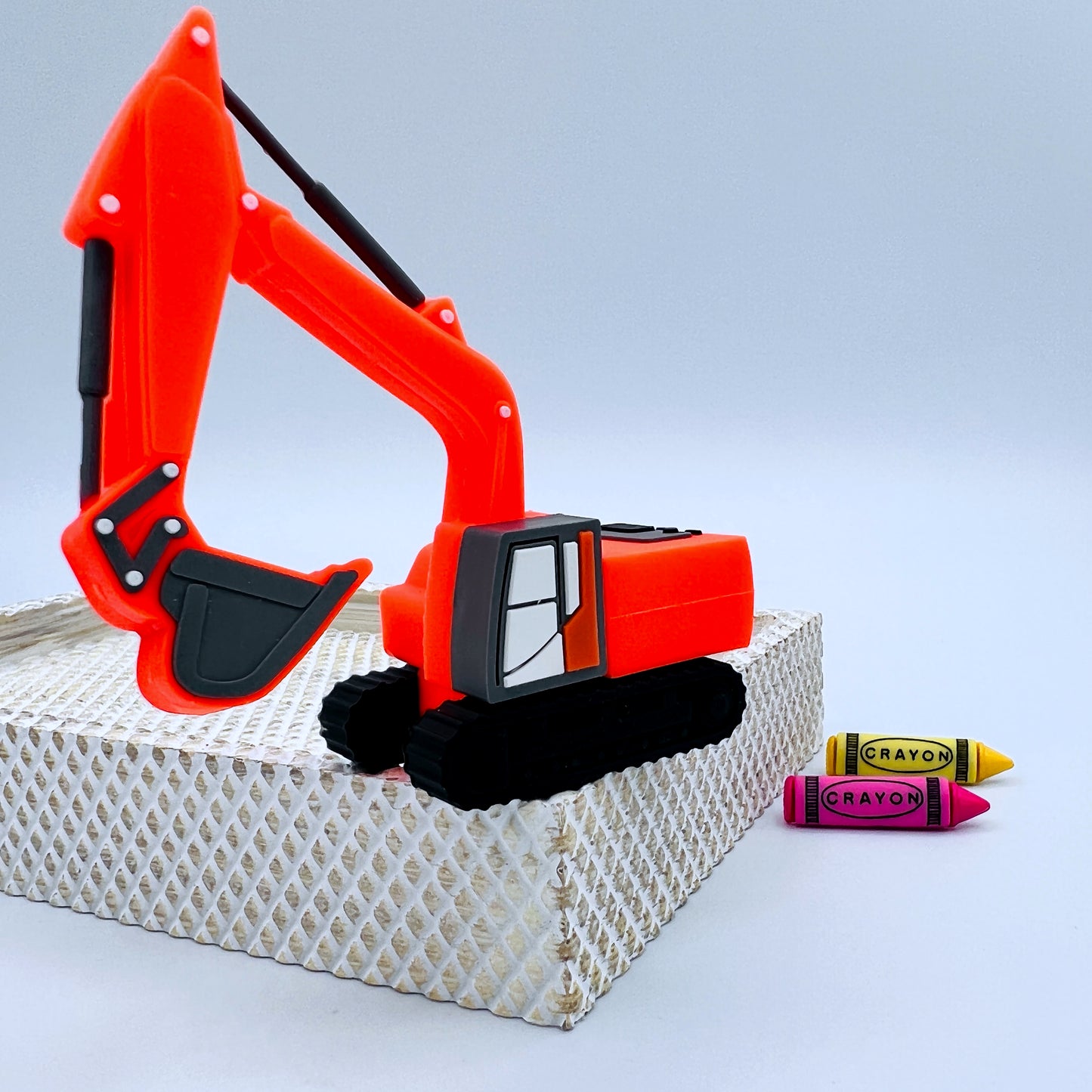 orange excavator