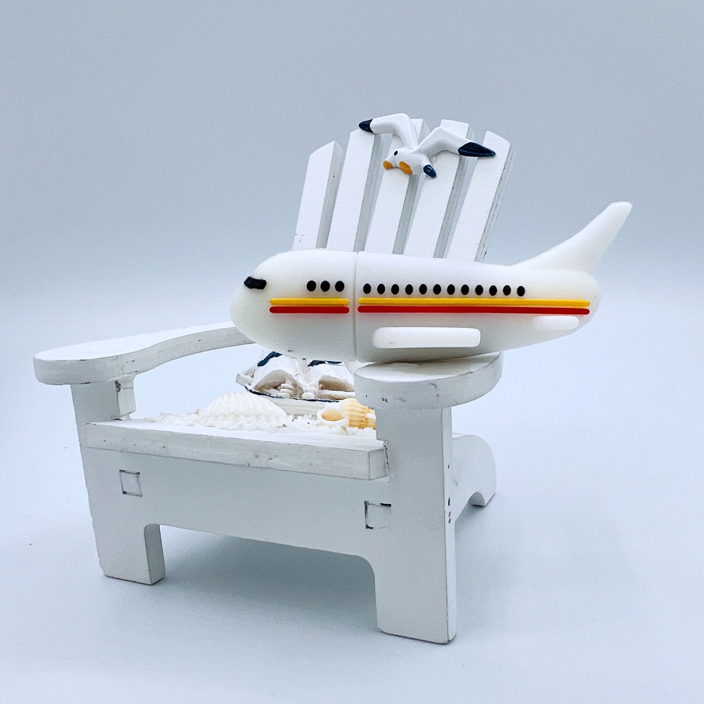 white airplane