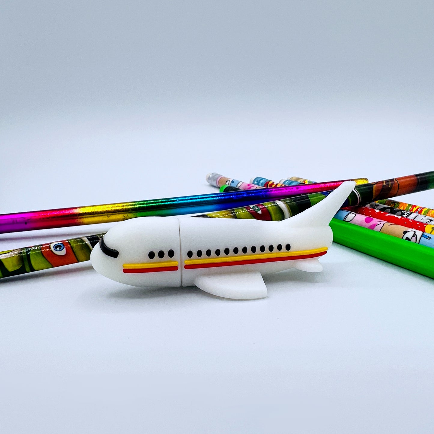 white airplane