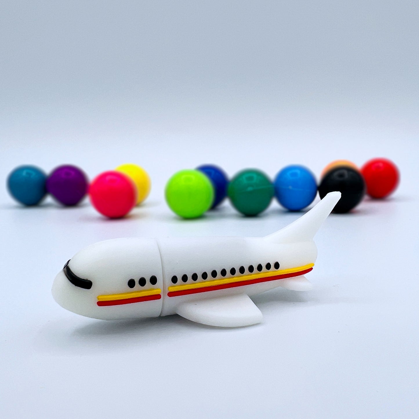 white airplane