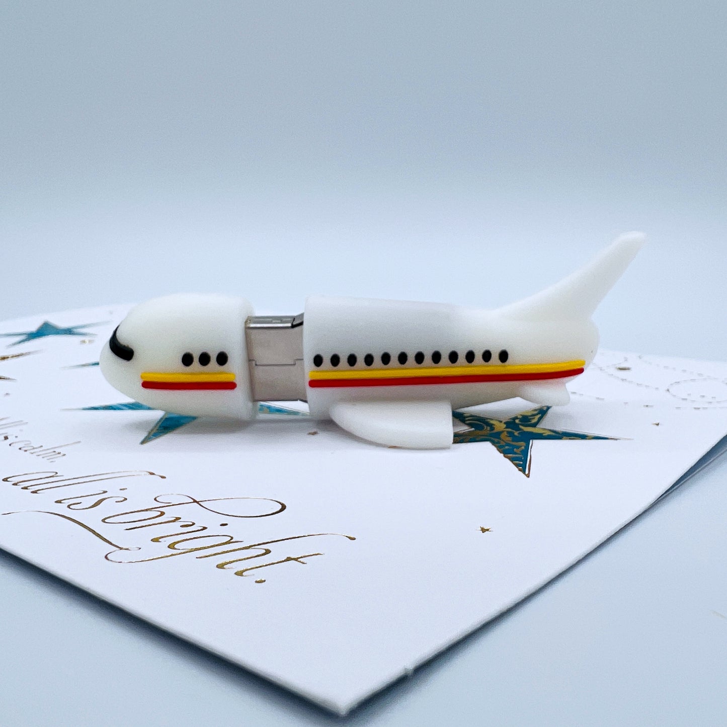 white airplane