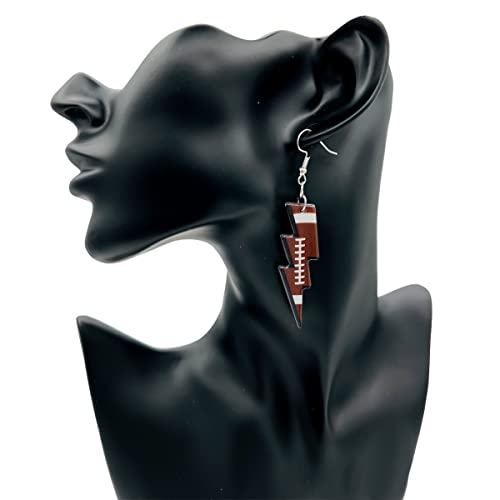 Softball Earrings for Women - Basketball Earrings for Mom - Baseball Earrings for Girls - Football Earrings for Girls - Volleyball Earrings for Girls - Softball Gifts for Girls - Football Mom Earrings - Sports Earrings - Acrylic Earrings for Women - Doubl