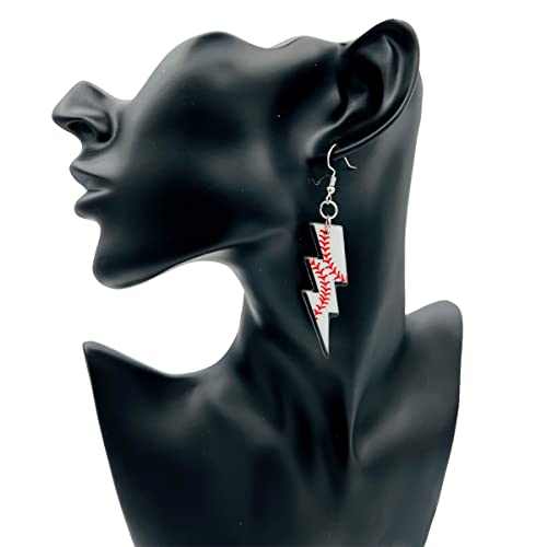Softball Earrings for Women - Basketball Earrings for Mom - Baseball Earrings for Girls - Football Earrings for Girls - Volleyball Earrings for Girls - Softball Gifts for Girls - Football Mom Earrings - Sports Earrings - Acrylic Earrings for Women - Doubl