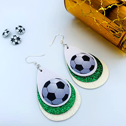 Soccer Earrings for Women - Soccer Earrings for Girls - Soccer Jewelry for Mom - Soccer Ball Earrings for Girls - Gifts for Soccer Moms - Soccer Jewelry for Girls…