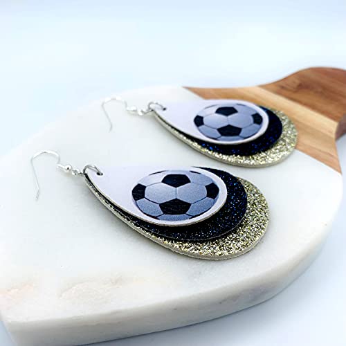 Soccer Earrings for Women - Soccer Earrings for Girls - Soccer Jewelry for Mom - Soccer Ball Earrings for Girls - Gifts for Soccer Moms - Soccer Jewelry for Girls…
