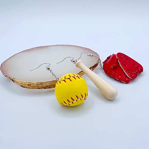 bat, ball & mitt - burgundy