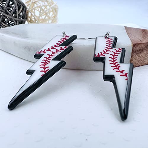 Softball Earrings for Women - Basketball Earrings for Mom - Baseball Earrings for Girls - Football Earrings for Girls - Volleyball Earrings for Girls - Softball Gifts for Girls - Football Mom Earrings - Sports Earrings - Acrylic Earrings for Women - Doubl