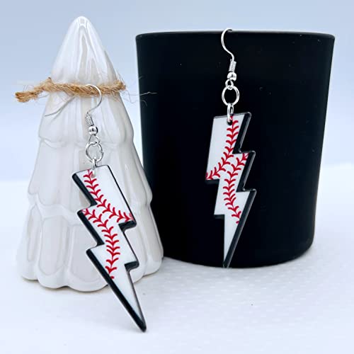 Softball Earrings for Women - Basketball Earrings for Mom - Baseball Earrings for Girls - Football Earrings for Girls - Volleyball Earrings for Girls - Softball Gifts for Girls - Football Mom Earrings - Sports Earrings - Acrylic Earrings for Women - Doubl