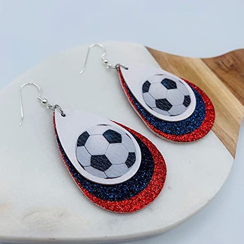 Soccer Earrings for Women - Soccer Earrings for Girls - Soccer Jewelry for Mom - Soccer Ball Earrings for Girls - Gifts for Soccer Moms - Soccer Jewelry for Girls…