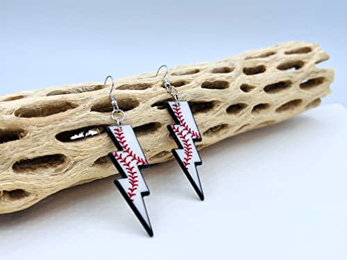 Softball Earrings for Women - Basketball Earrings for Mom - Baseball Earrings for Girls - Football Earrings for Girls - Volleyball Earrings for Girls - Softball Gifts for Girls - Football Mom Earrings - Sports Earrings - Acrylic Earrings for Women - Doubl