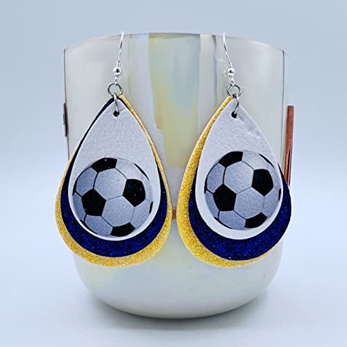 Soccer Earrings for Women - Soccer Earrings for Girls - Soccer Jewelry for Mom - Soccer Ball Earrings for Girls - Gifts for Soccer Moms - Soccer Jewelry for Girls…