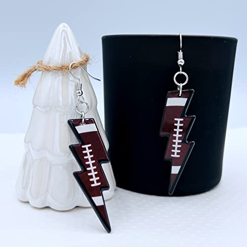 Softball Earrings for Women - Basketball Earrings for Mom - Baseball Earrings for Girls - Football Earrings for Girls - Volleyball Earrings for Girls - Softball Gifts for Girls - Football Mom Earrings - Sports Earrings - Acrylic Earrings for Women - Doubl