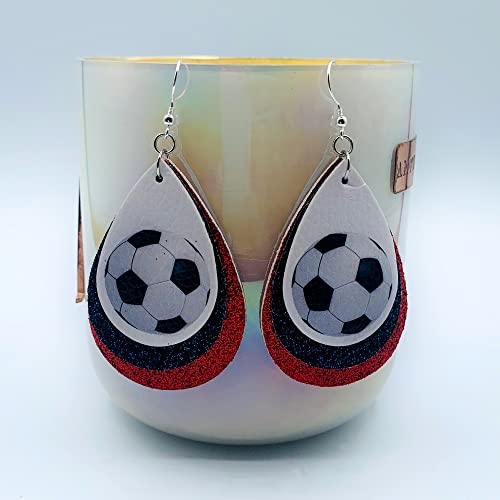 Soccer Earrings for Women - Soccer Earrings for Girls - Soccer Jewelry for Mom - Soccer Ball Earrings for Girls - Gifts for Soccer Moms - Soccer Jewelry for Girls…