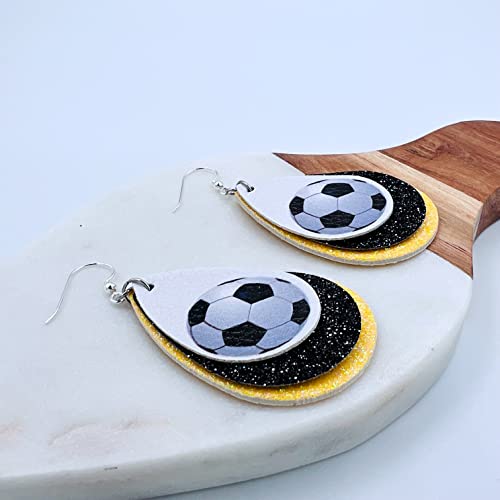 Soccer Earrings for Women - Soccer Earrings for Girls - Soccer Jewelry for Mom - Soccer Ball Earrings for Girls - Gifts for Soccer Moms - Soccer Jewelry for Girls…