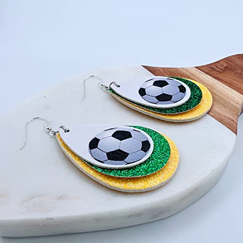 Soccer Earrings for Women - Soccer Earrings for Girls - Soccer Jewelry for Mom - Soccer Ball Earrings for Girls - Gifts for Soccer Moms - Soccer Jewelry for Girls…