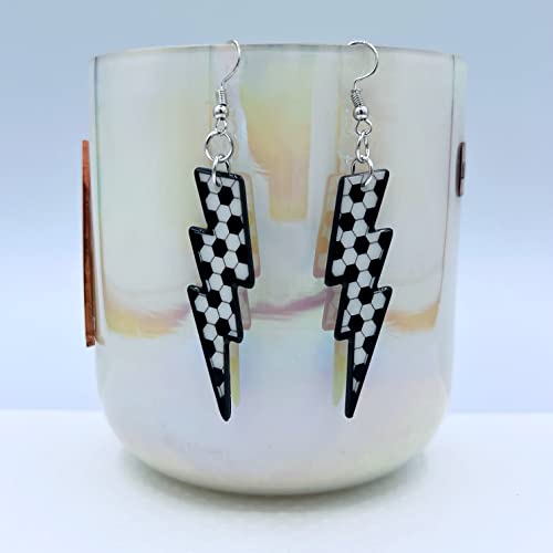 Softball Earrings for Women - Basketball Earrings for Mom - Baseball Earrings for Girls - Football Earrings for Girls - Volleyball Earrings for Girls - Softball Gifts for Girls - Football Mom Earrings - Sports Earrings - Acrylic Earrings for Women - Doubl