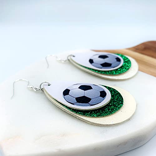 Soccer Earrings for Women - Soccer Earrings for Girls - Soccer Jewelry for Mom - Soccer Ball Earrings for Girls - Gifts for Soccer Moms - Soccer Jewelry for Girls…