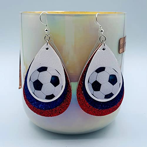 Soccer Earrings for Women - Soccer Earrings for Girls - Soccer Jewelry for Mom - Soccer Ball Earrings for Girls - Gifts for Soccer Moms - Soccer Jewelry for Girls…