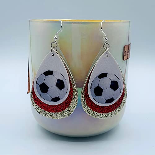 Soccer Earrings for Women - Soccer Earrings for Girls - Soccer Jewelry for Mom - Soccer Ball Earrings for Girls - Gifts for Soccer Moms - Soccer Jewelry for Girls…