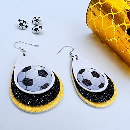 Soccer Earrings for Women - Soccer Earrings for Girls - Soccer Jewelry for Mom - Soccer Ball Earrings for Girls - Gifts for Soccer Moms - Soccer Jewelry for Girls…
