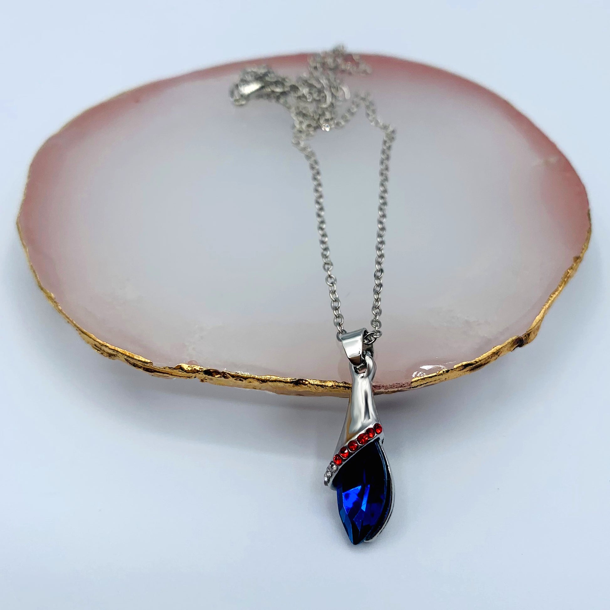 blue drop necklace