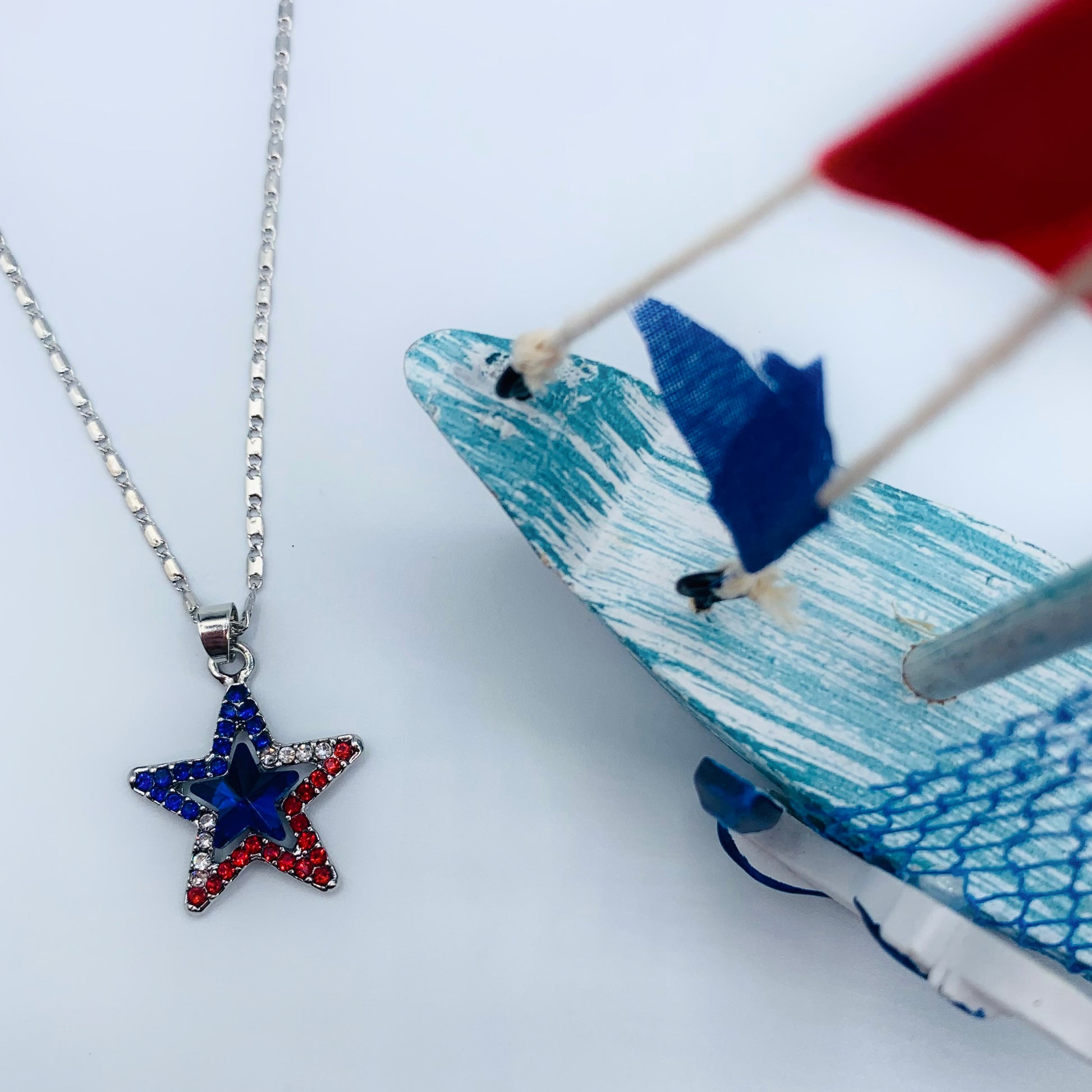 blue star necklace