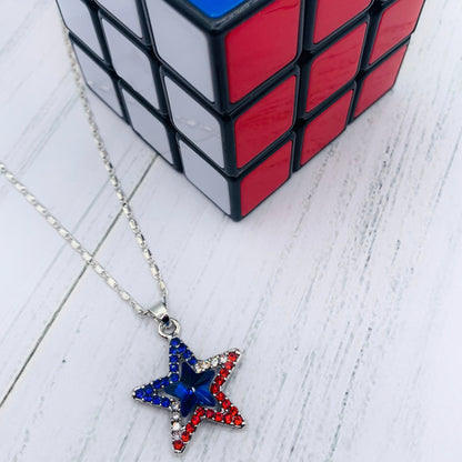 blue star necklace