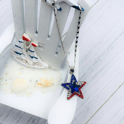 blue star necklace