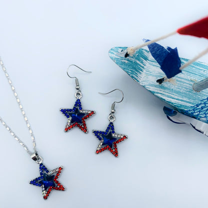 blue star jewelry set