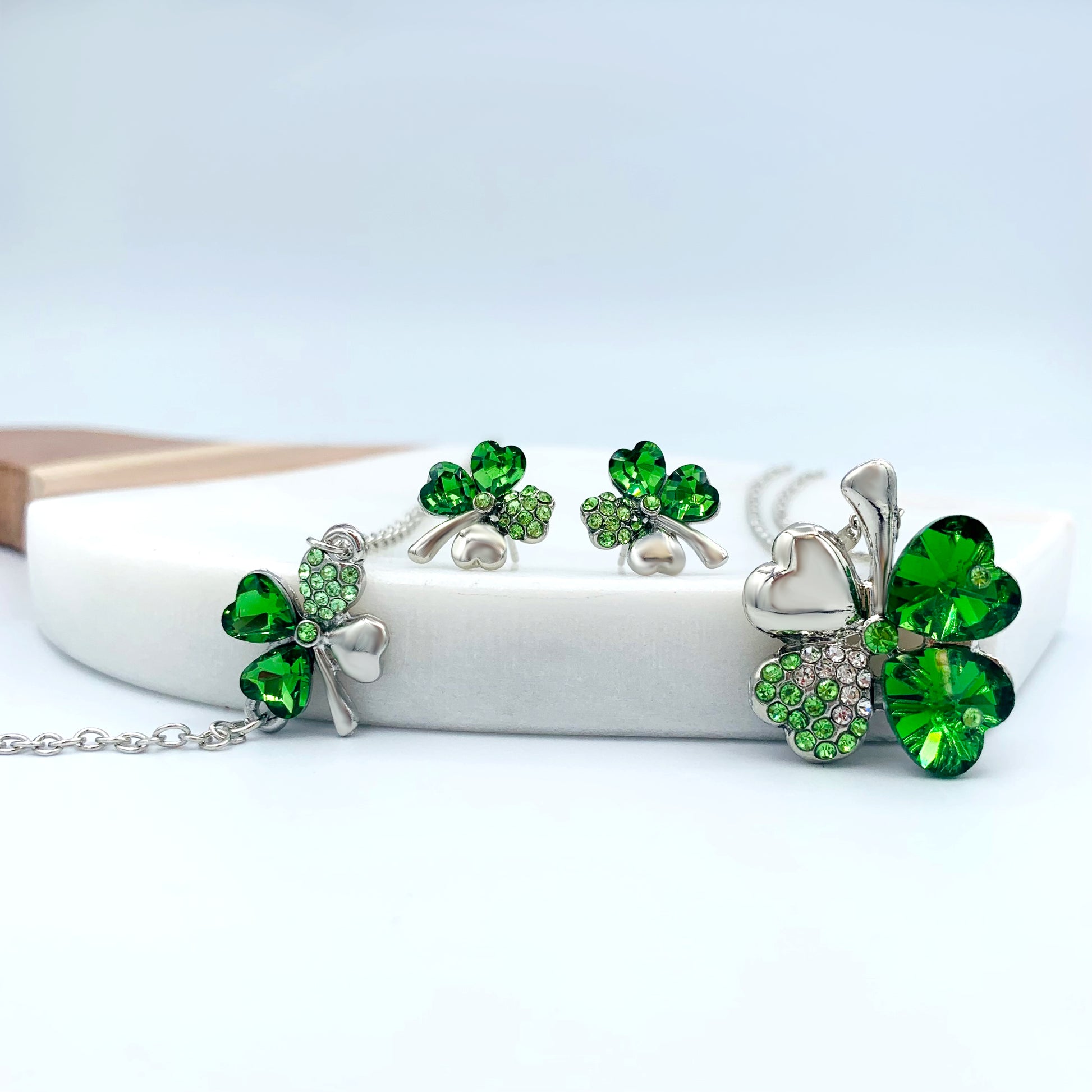 silver earrings necklace bracelet