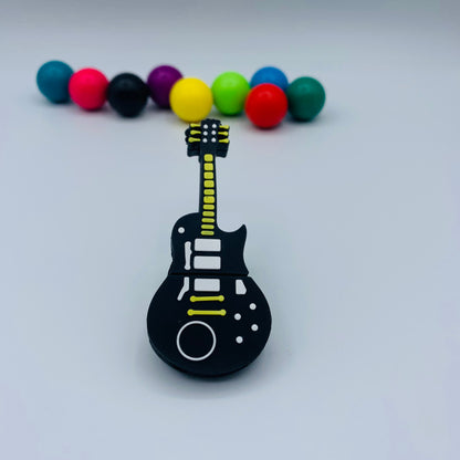 neon electric guitar