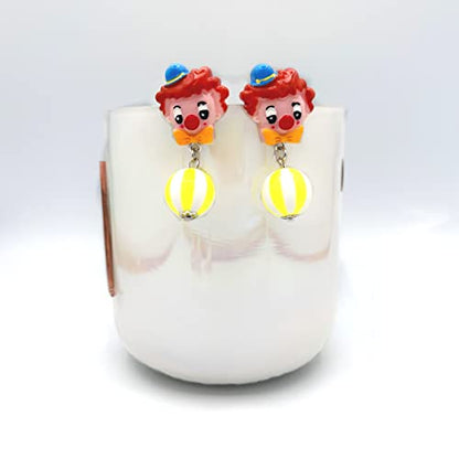 Funny Earrings for Women - Clown Earrings - Circus Earrings - Carnival Earrings for Women - Clown Accessories for Women - Bachelorette Party Jewelry - Weird Earrings - Bride Earrings Bachelorette - Birthday Theme Party Jewelry - Funny Earrings for Girls N