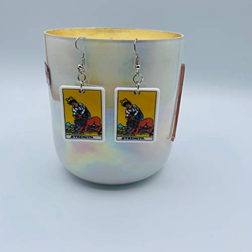 Tarot Jewelry for Women - Rider Waite Tarot Earrings - Zodiac Earrings - Tarot Card Danglers for Women - Tarot Gifts for Women - Zodiac Birthday Gifts - Major Arcana Cards