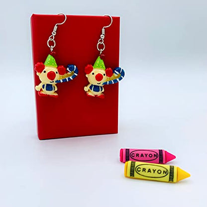 Funny Earrings for Women - Clown Earrings - Circus Earrings - Carnival Earrings for Women - Clown Accessories for Women - Bachelorette Party Jewelry - Weird Earrings - Bride Earrings Bachelorette - Birthday Theme Party Jewelry - Funny Earrings for Girls N