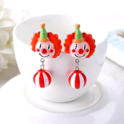 Funny Earrings for Women - Clown Earrings - Circus Earrings - Carnival Earrings for Women - Clown Accessories for Women - Bachelorette Party Jewelry - Weird Earrings - Bride Earrings Bachelorette - Birthday Theme Party Jewelry - Funny Earrings for Girls N