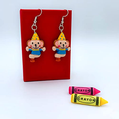 Funny Earrings for Women - Clown Earrings - Circus Earrings - Carnival Earrings for Women - Clown Accessories for Women - Bachelorette Party Jewelry - Weird Earrings - Bride Earrings Bachelorette - Birthday Theme Party Jewelry - Funny Earrings for Girls N