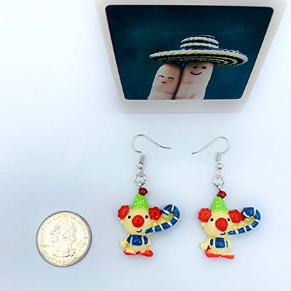 Funny Earrings for Women - Clown Earrings - Circus Earrings - Carnival Earrings for Women - Clown Accessories for Women - Bachelorette Party Jewelry - Weird Earrings - Bride Earrings Bachelorette - Birthday Theme Party Jewelry - Funny Earrings for Girls N