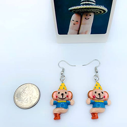 Funny Earrings for Women - Clown Earrings - Circus Earrings - Carnival Earrings for Women - Clown Accessories for Women - Bachelorette Party Jewelry - Weird Earrings - Bride Earrings Bachelorette - Birthday Theme Party Jewelry - Funny Earrings for Girls N